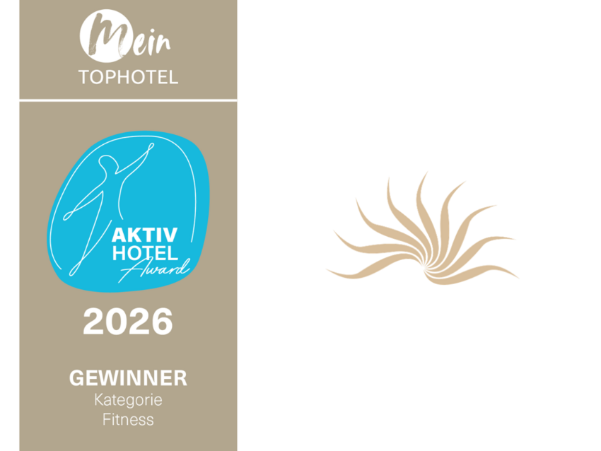Ihr Hotel in Oberstaufen: Allgäu Sonne Mein Tophotel Aktiv Hotel Award 2026 Gewinner Kategorie Fitness Logo