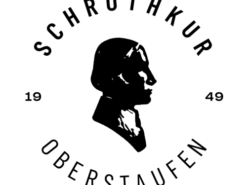 Original Schrothkur in Oberstaufen im Hotel Allgäu Sonne Schrothkur Oberstaufen Logo mit Profil-Silhouette und Jahreszahl 1949